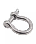 Bow Shackle 1/4 Inch, 5/16 Inch, 3/8 Inch High Strength Carbon Steel Screw Pin Anchor Shackle For Camping And Hiking