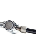 Stainless Steel Countertop Water Purifier Filter With 10 Micron Carbon Block For Easy Tap Diverter Install, faucet connector view