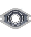 Two Pack Flange Mounted Cast Iron Bearing With 1 3 8 Inch Bore, Two Bolt Flange Style, UC20722 Compatible With UCFT20722 And FT207