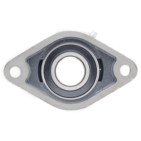 Two Pack Flange Mounted Cast Iron Bearing With 1 3 8 Inch Bore, Two Bolt Flange Style, UC20722 Compatible With UCFT20722 And FT207