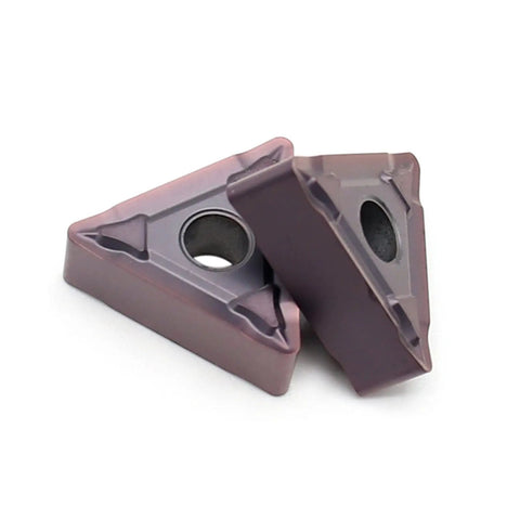 Top Grade 10 Pack TNMG160408 Indexable Carbide Lathe Tools For Stainless Steel External Turning Heavy Duty Cuts With BF MP1125 Inserts close-up view