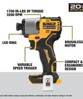 Killer 20V Max Brushless Hammer Drill And Impact Driver Combo Kit showcasing compact design with LED ring and variable speed trigger.