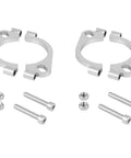 3.0 Inch Split Exhaust Flange Repair Kit 2 Pack With Flat Split Flange Replacement Kit Includes 4 Hex Socket Head Bolts And Nuts For Secure Exhaust Connection with components displayed