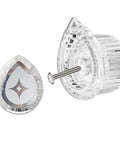 Replacement Single Handle Knob Kit For Posi Temp Shower And Tub Faucet Fits 100710 Style with clear acrylic knob and screw