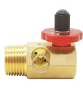 Heavy Duty Air Tank Manifold With Shut Off Valve And Relief Valve, Easy Fill Port, Gauge Compatible, 1/2 MNPT Tank Port