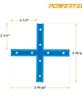 3 Inch T Track Intersection Kit With Predrilled Mounting Holes And Wood Screws 2 Sets Aluminum Universal T Track Accessories