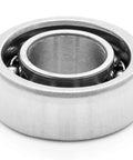 Close-up of 2 Pack Deep Groove Radial Ball Bearings Open Style Seal for Fidget Spinner DIY Projects, 0.25 in ID, shiny metal surface