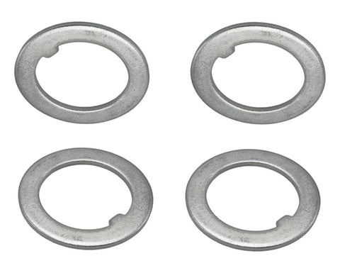 Lyhiku 1.5-inch trailer spindle washer set, 4-pack, metal round axle washers with inner notches