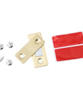 Invisible Magnetic Cabinet Catch Ultra Slim Metal Door Latch With screws and adhesive stickers Gold Finish Coating