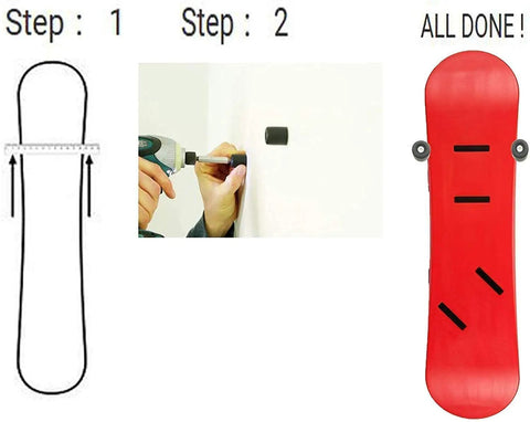 Installation instructions for Beefy Ski And Snowboard Wall Mount Storage Rack Invisible Floating Garage Display Organizer.