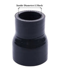 1.5 To 2 Inch Silicone Reducer Coupler Reinforced Hose, 4-Ply Go-To Turbo Intercooler Intake Piping, Universal 38-51mm, High Temp