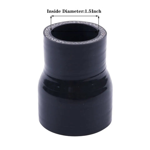 1.5 To 2 Inch Silicone Reducer Coupler Reinforced Hose, 4-Ply Go-To Turbo Intercooler Intake Piping, Universal 38-51mm, High Temp