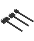 Pro Grade Leatherworking Tool Kit 3 Piece Cobbler Prong Chisel Set With 2 4 6 Tooth Row Hole Puncher Steel Punch Leather Craft Punch