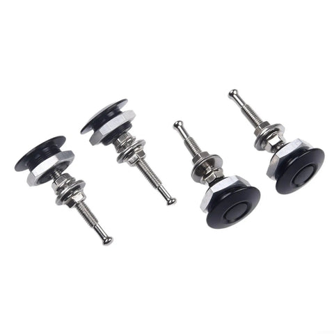 Heavy Duty Aluminum Bumper Fasteners For Car Trunk Hatch Lid Quick Release Locks 30mm Diameter Black Push Button Hood Latch Kit components