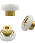 8 Pieces 20mm Glass Sliding Shower Door Rollers Replacement Parts With One Screw Nylon Wheel Copper Core Axle Durable Hanging Wheel
