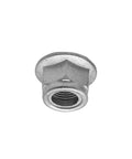Rock Solid M16x1.5 Rear Wheel Axle Nut Spindle Retainers For 49cc 75cc 110cc 150cc Scooters And Motorcycles GY6 Center Shaft Heavy Duty Carbon Steel Two Piece Set, close-up view of nut
