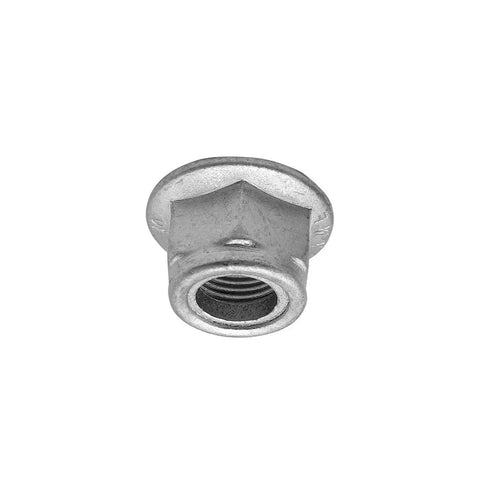 Rock Solid M16x1.5 Rear Wheel Axle Nut Spindle Retainers For 49cc 75cc 110cc 150cc Scooters And Motorcycles GY6 Center Shaft Heavy Duty Carbon Steel Two Piece Set, close-up view of nut