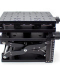 Premium XYZ Manual Translation Stage Rock Solid Platform For Laser Marking And Precision Alignment featuring anodized black metal design.