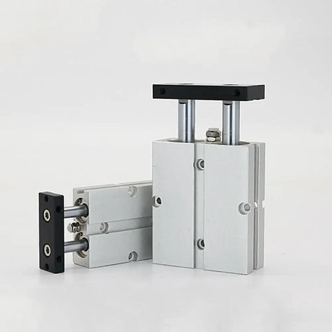 TN10X40S Dual Stroke Drive Lightweight Pneumatic Air Cylinder For Precision Motion On Production Lines Dual Rod Action Aluminum Build Workhorse Industrial Actuator For Long Lasting Pneumatic Systems, dual-rod aluminum cylinder