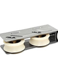 Kick That Stuck Track To The Curb With These Heavy Duty Screen Door Rollers Featuring stainless steel brackets and dual copper wheels.