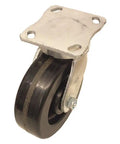 Tough As Nails Kingpinless Swivel Plate Caster With Solid Phenolic Non Marking Tires, 3.25 inch wheel for heavy furniture.