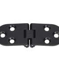 100 Percent New Flap Hinge Black Zinc Alloy Flip Hinge For Cabinets And More Versatile Hardware Accessory Great For Folding Table Tops Sewing Machine Counters Durable Construction Easy Install Heavy Duty Zinc Alloy Build For Long Lasting Performance, showing detailed hinge structure.