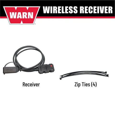 Hub Wireless Receiver For Truck, SUV And Jeep Winches With Bluetooth Control, Smartphone App Ready shown with zip ties.