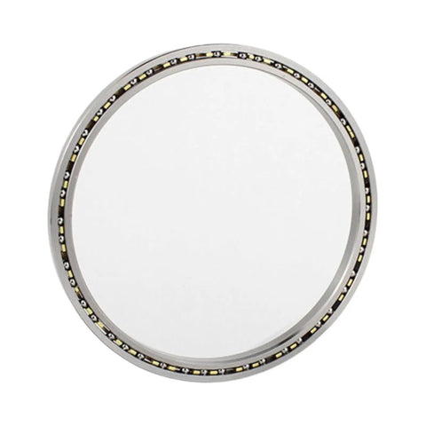Badass Angular Contact Ball Bearing, Thin-Walled High Speed Design with Precision Needle Guidance for Industrial Grinds and CNC Workloads, Dimensions 38.1 X 47.625 X 4.7625 Millimeters, round profile.