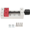 Mini Flat Clamp 50mm Clamping Range Aluminum Mini Bench Vise Clamp with screws and accessories for DIY Handicrafts and Engraving Machines