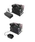 Mini Belt Sander For Jewelry Polishing Multifunctional Electric Grinder Machine Desktop Abrasive Sanding Tool For Metal Resin And Jade Finishing showing motor and sandpaper attachment.