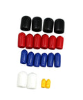 20 Piece Assorted Vacuum Line Caps Kit for Chevy Engines, One Eighth, Three Sixteenths, One Quarter, Three Eighths, Five Sixteenths Inch Caps displayed.