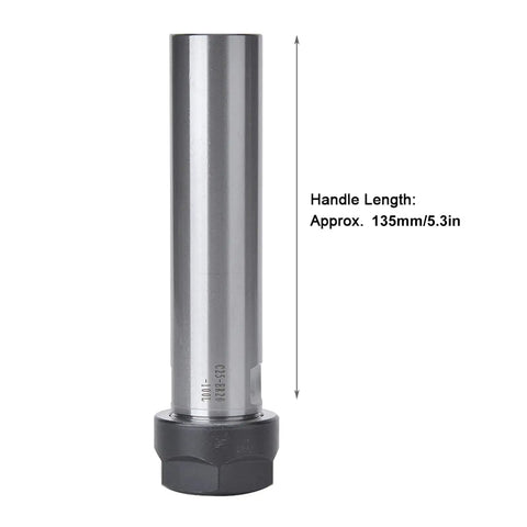 Top Tier ER20A-100L Extension Rod With Precision Ground Straight Shank For Lathe Collet Chuck Holder, 100mm long alloy steel.
