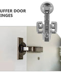 Soft Close Cabinet Door Dampers Hinges For Frameless Cabinets And Windows Stainless Steel 4 Pack