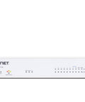 Hardcore Wi-Fi 6 Wireless Firewall Router With Plug And Play SD-WAN And Bulletproof Threat Blocking For Your Side Hustle Office Or Small Business Network, compact white design.