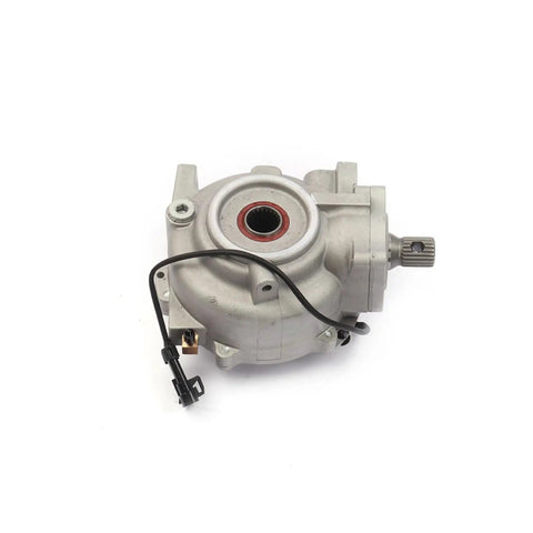 Top Shelf Front Differential Assembly Replacement For Polaris RZR 800 2008 To 2010, silver metal assembly with connector.