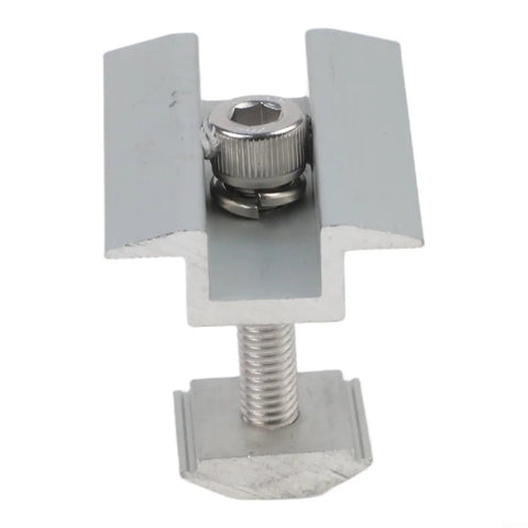 Five Pack Aluminum Solar Panel Mounting Brackets For Framed And Frameless Modules, adjustable component close-up view