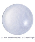 Premium Clear Silicone Cabinet Door Bumpers 200 Pack 0.4 Inch Round Self Adhesive Furniture Pads detail view of clear 0.4 inch diameter bumper