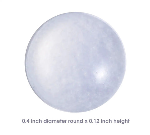 Premium Clear Silicone Cabinet Door Bumpers 200 Pack 0.4 Inch Round Self Adhesive Furniture Pads detail view of clear 0.4 inch diameter bumper