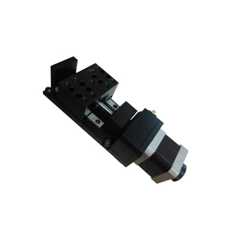 Smooth As Silk Motorized Linear Translation Stage With Precision Stepper Motor And Flexible Coupling Transmission For Ultra Quiet Operation and Knockout Accuracy In Heavy Duty Lab Rig.
