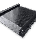 Heavy Duty Floor Drum Scale 2500 Lb Capacity 0.5 Lb Precision Steel platform features diamond plate design for stability.