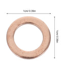 Copper Washer from Copper Washer Kit 40 Pcs Set For Oil Drain Plugs And Hydraulic Seals, 1cm diameter
