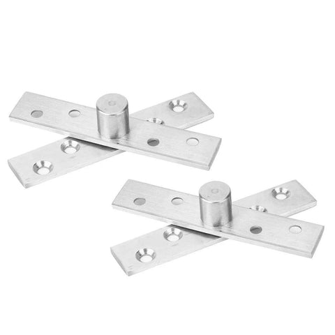 360 Degree Pivot Door Hinge Stainless Steel Heavy Duty Concealed Hinge For Hidden Bookcase Cabinets 95mm Long Central Axis Secure Mounting