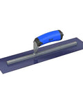 Steel City Finish Trowel Square End Blue Steel Blade Precision Ground For Smooth Concrete Finishing Long Aluminum Shank With Comfort Wave Handle 12 Inch By 3 Inch Pro Grade
