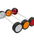 20 Piece Toy Car Wheel Set With 10 Round Shaft Axles For RC Cars, Trucks, Robots, Boats And Helicopters, Rubber Tires
