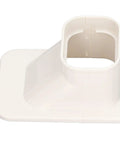Slick Pvc Air Conditioner Line Cover Hide Ugly Refrigerant Pipes Mini Split Ac Tubing Sleeve, white PVC corner fitting.