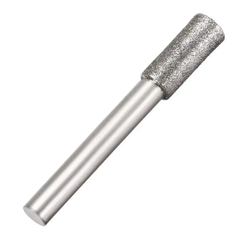 Pro Grade Diamond Burr Bits Set for Carving and Grinding with Rotary Tools 1/4 Inch Shank 8mm Cylindrical 120 Grit Electroplated Diamond Bits 10 Piece Kit Ideal For Detailed DIY Projects And Professional Finishing