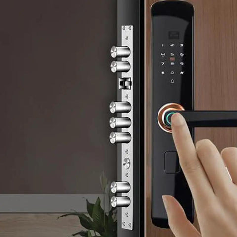 Top Shelf Fingerprint Smart Lock With Snappy Setup For Home And Office Doors featuring touch entry and secure deadbolts.
