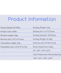 Product information card for Wireless Ultrasonic Water Tank Level Gauge With Temperature Sensor, including dimensions and weights.