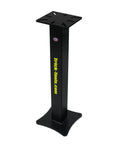 Rock Solid Heavy Duty Vise And Grinder Floor Pedestal Stand Featuring Universal Mounting Slots, 36 Inch Work Height, black steel design.