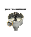 Get Ready For Heavy Duty Metal And Plastic Drilling With This Awesome 3 Piece Tct Carbide Hole Saw Set Featuring 20mm 25mm And 30mm Bits That Lock Stable, Drill Clean And Cut Tough Materials Like A Boss Without Any Slippage Or Hassle.. TCT hole saw with chip discharge